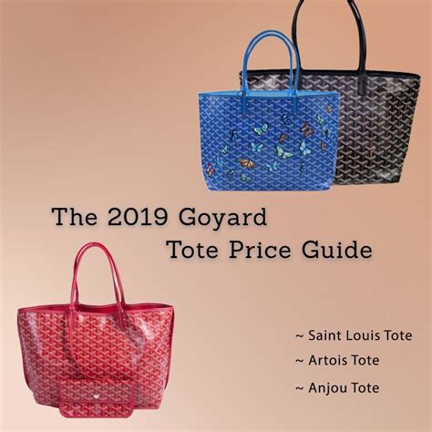 how much is goyard bag|goyard tote price guide.